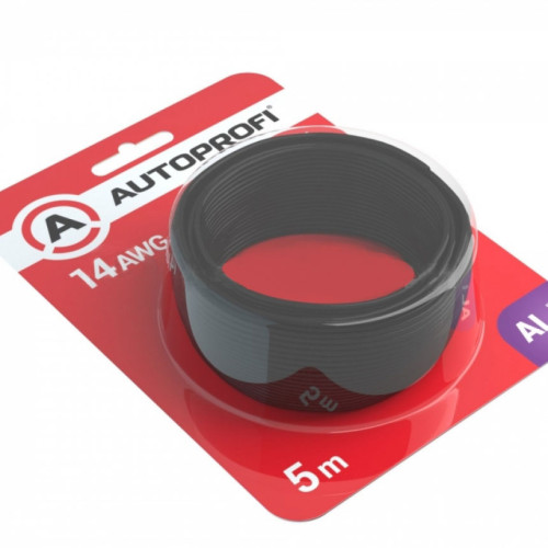 Провод монтажный AUTOPROFI ELECTRICA APW 141 14AWG черный 5 м