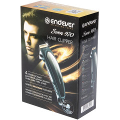 Машинка для стрижки Endever Sven 970 черная (сет.)