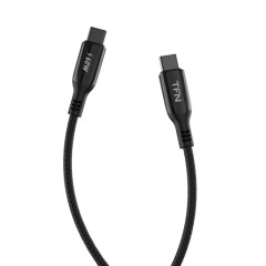 Кабель USB 3.0 Type C - Type C 1,2 м TFN, TFN-C-BLZ-C C1M-BK черный