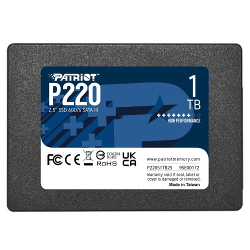 SSD 2,5" SATA 1Tb Patriot P220S1TB25 P220
