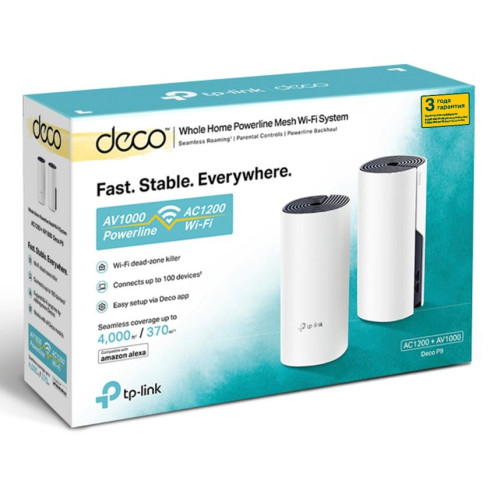 Маршрутизатор TP-Link Mesh DECO P9(2-PACK) белый 2шт (*14)