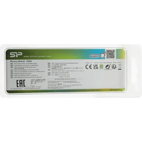 Память SO-DIMM DDR4 8192Mb 3200MHz Silicon Power SP008GbSFU320B02 RTL
