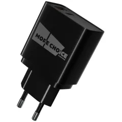 СЗУ More choice 2USB 3.0A PD 20W+QC3.0 NC71Si черный