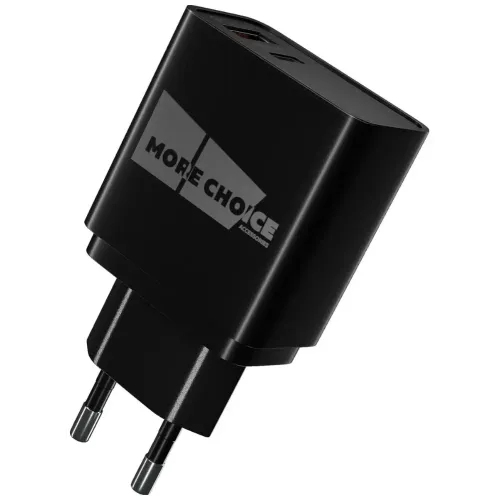 СЗУ More choice 2USB 3.0A PD 20W+QC3.0 NC71Si черный