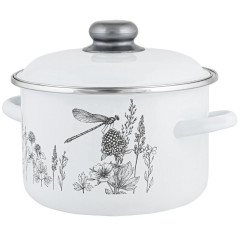 Кастрюля APPETITE Flora-2, эмаль, индукция, 4 л (1RD201M)(401803)