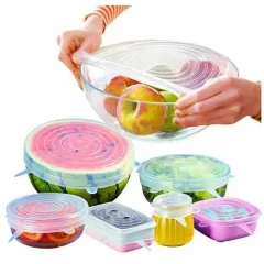 Крышки силиконовые HouseWives растягивающиеся, прозрачные, 6 шт.(138585427)