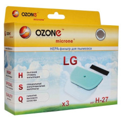 Комплект фильтров OZONE H-27 LG Ellipse Cyclone: VK691.., VK703..,  VK704.., VK705..,VK706..