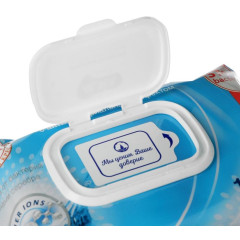 Салфетки влажн. AURA FAMILY антибактериальные, 120 шт.