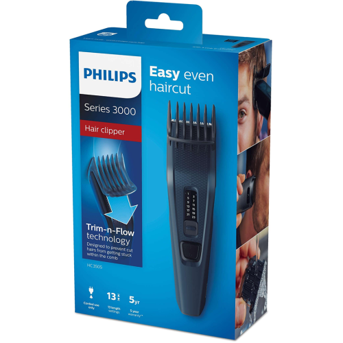 Машинка для стрижки PHILIPS HC-3505/15 синий (сет.)