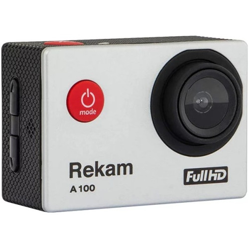 Экшн-камера Rekam A100 1xCMOS 12Mpix серебристый (*8)