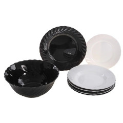 Набор столовый LUMINARC TRIANON черно-белый, 19 пр. (G8733)