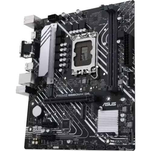 М/П SOC-1700 Asus PRIME B660M-K D4 Soc-1700 Intel B660 2xDDR4 mATX AC`97 8ch(7.1) GbLAN RAID+VG