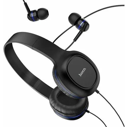Гарнитура + наушники HOCO W24 синий