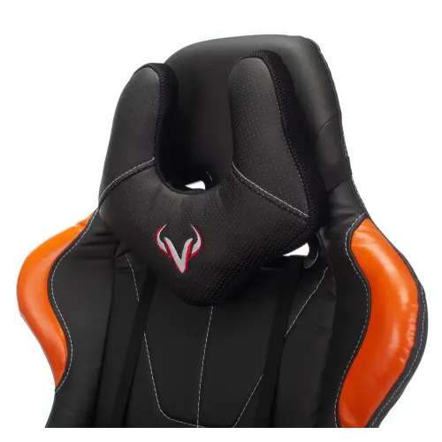 Кресло игровое Zombie VIKING 5 AERO черный/оранжевый эко.кожа