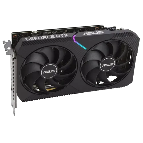 Видеокарта Asus PCI-E 4.0 DUAL-RTX3060-O8G NV RTX3060 8192Mb 128 GDDR6 1837/15000/HDMIx1/DPx3/HDCP R