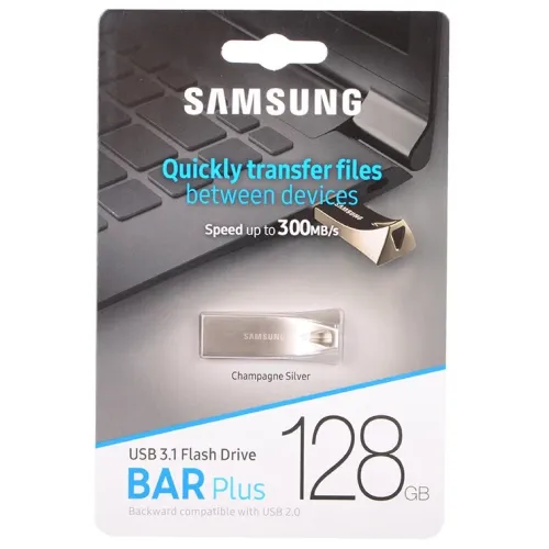 Карта USB3.1 128 GB Samsung Bar Plus MUF-128BE3/APC серебристый