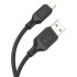 Кабель USB 2.0 A вилка - microUSB 1 м HOCO X90 силикон 2.4A (Black)