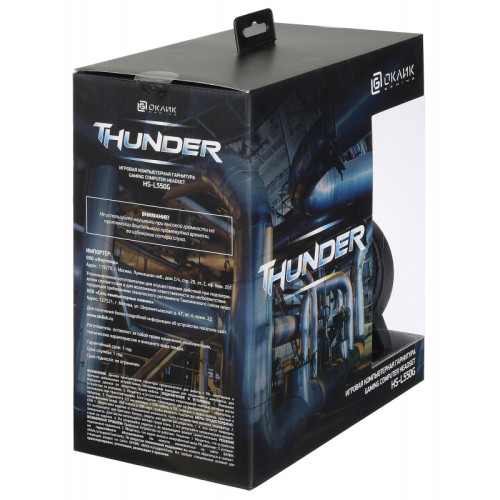 Гарнитура Oklick HS-L550G THUNDER черный 2.2м