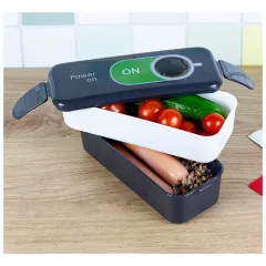 Ланч-бокс IDEA для обеда, кофе (0,5+0,5л) (М1233)