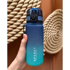 Бутылка для воды спортивная SPIRIT, зелено-синяя, 500 мл.