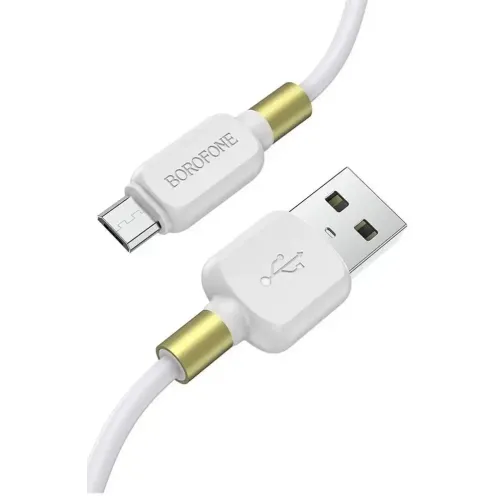 Кабель USB 2.0 A вилка - microUSB 1 м Borofone BX59 (White)