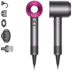 Фен Hair Dryer, проф., 5 магнит. насадок, розовый (HD15)(*7)