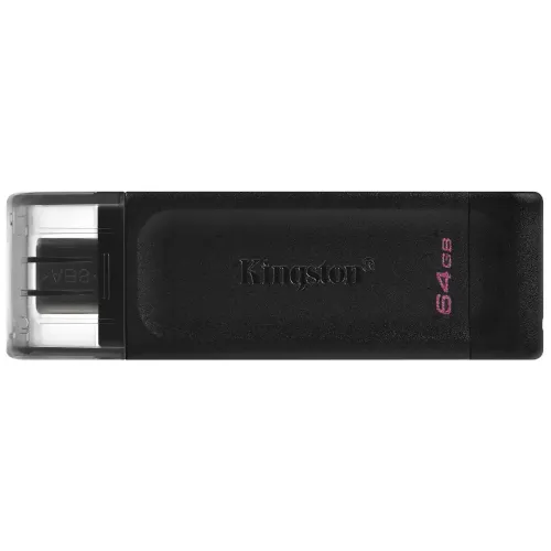 Карта USB3.0 64 GB Kingston DataTraveler 70 Type-C DT70/64GB черный