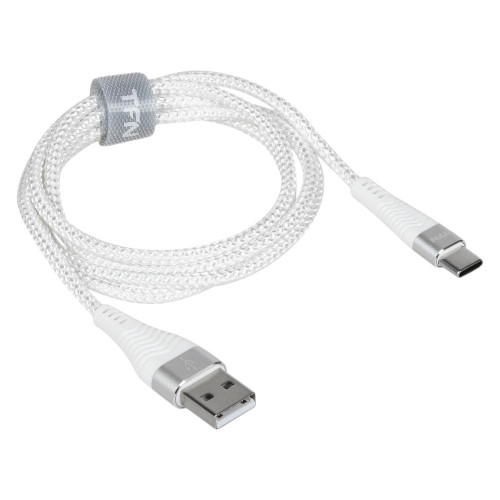 Кабель USB 3.0 A вилка - Type C 1 м TFN, TFN-CFZUSBCUSB1MWH белый