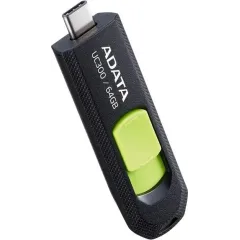 Карта USB3.2 64 GB ADATA UC300 (ACHO-UC300-64G-RBK/GN) Type-C черный/зеленый