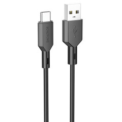 Кабель USB 2.0 Type C - Type C 1 м Borofone BX70 3A черный