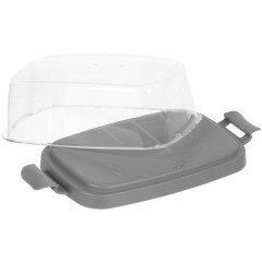 Масленка пластик Martika, Летиция, серая, С322ПСЕР