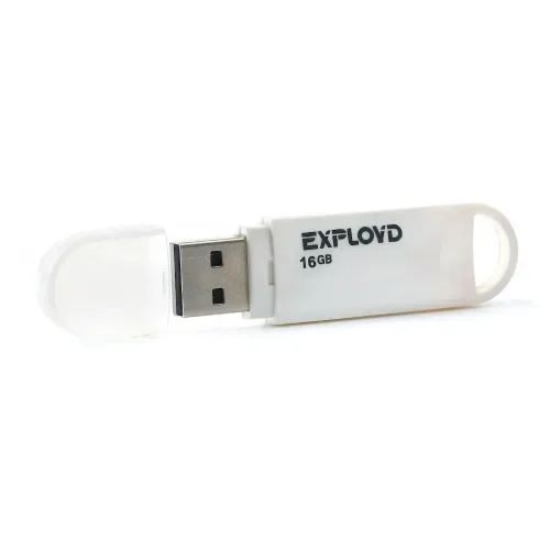 Карта USB2.0 16 GB EXPLOYD 570 белый