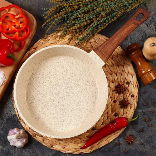 Сковорода ГУРМАН Estima бежевая ГМ2601 ЭБИ индукция 26см