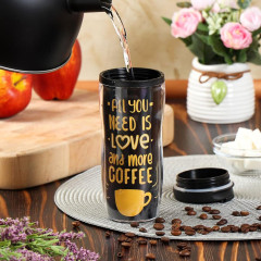 Термокружка DANIKS  0.38 л Кофе 2 YYCF001-11