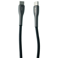Кабель USB 2.0 Type C - Type C 1.2 м 3A Olmio 60W PD Style черный