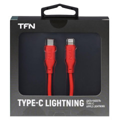Кабель USB 3.0 Type C - 8pin 1.2м TFN TFN-C-SIL-CL1M-RD красный