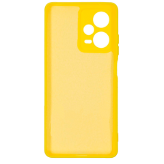 Бампер Xiaomi Redmi Note 12 5G/Poco X5 5G ZIBELINO Soft Matte желтый с микрофиброй