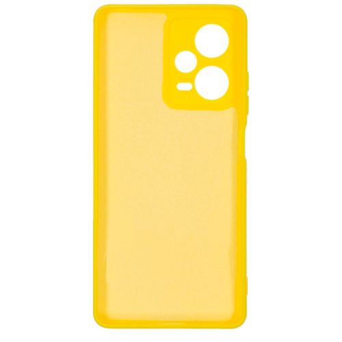 Бампер Xiaomi Redmi Note 12 5G/Poco X5 5G ZIBELINO Soft Matte желтый с микрофиброй