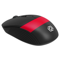 Мышь Оклик 310MW черный/красный