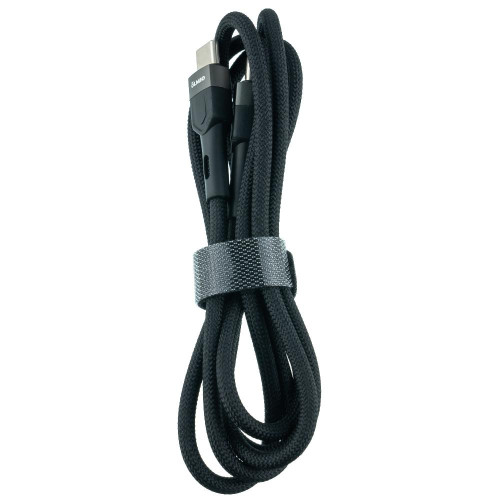 Кабель USB 3.0 Type C - Type C 1.2 м 3A Olmio 60W PD BOLT черный