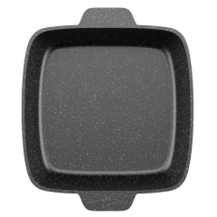 Жаровня Мечта Гранит, 26 см (38802) квадратная, с крышкой