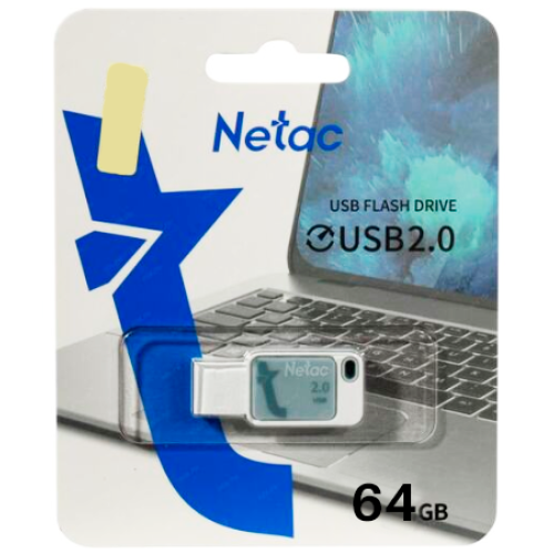 Карта USB2.0 64 GB NETAC UA31 NT03UA31N-064G-20BL синий