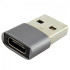 Переходник USB to Type-C WALKER  металлический