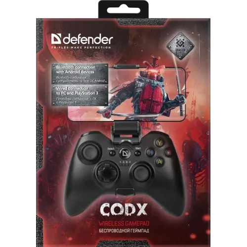 Геймпад Defender  CodX беспроводной USB,Bluetooth,Android,Li-Ion