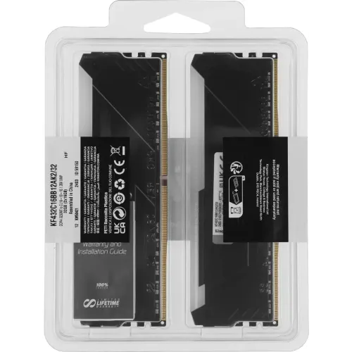 Память DDR4 32768Mb 3200MHz Kingston KF432C16BB12AK2/32 2x16Gb