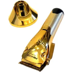 Машинка для стрижки PRO MOZER MZ-9839 , с подставкой и дисплеем, золотая (акб/сеть)