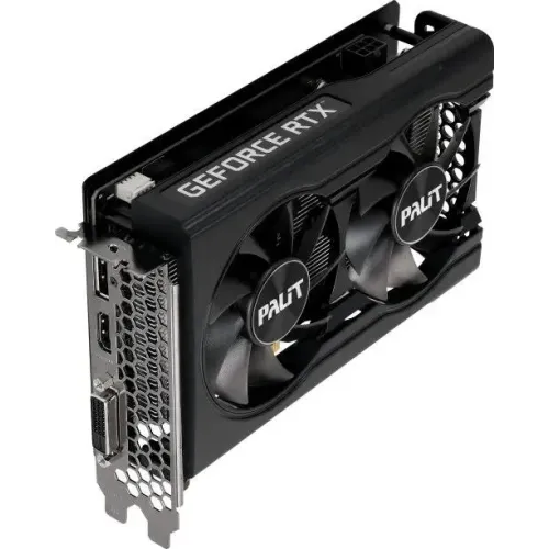 Видеокарта Palit PCI-E 4.0 PA-RTX3050 DUAL NV RTX3050 8Gb 128bit GDDR6 1552/14000 DVIx1/HDMIx1/DPx1/ NE63050018P1-1070D
