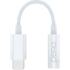 Кабель Lightning - AUX Jack 3.5mm Pero AD13 белый