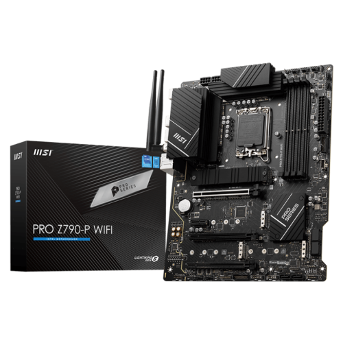 М/П SOC-1700 MSI PRO Z790-P WIFI Intel Z790, 4xDDR5-5600 МГц, 3xPCI-Ex16, 4xM.2, ATX 