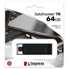 Карта USB3.0 64 GB Kingston DataTraveler 70 Type-C DT70/64GB черный